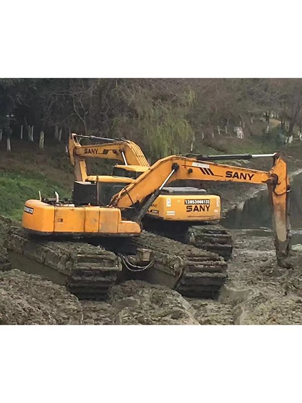 加長臂水路兩用挖掘機